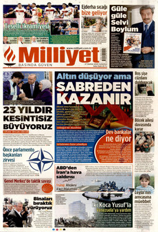 MİLLİYET 27 Haziran 2026 gazete manşeti
