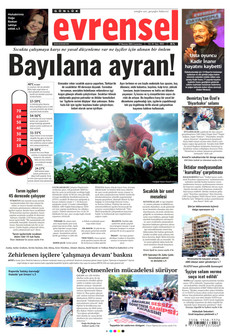 EVRENSEL 27 Haziran 2026 gazete manşeti