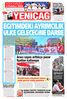 YENİÇAĞ 27 Haziran 2026 gazete manşeti