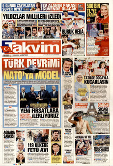 TAKVİM 27 Haziran 2026 gazete manşeti