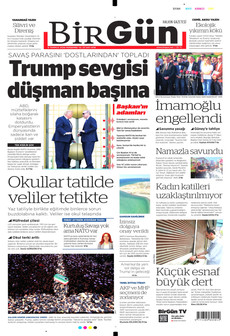 BİRGÜN 9 Temmuz 2026 gazete manşeti