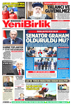 YENİBİRLİK 13 Temmuz 2026 gazete manşeti