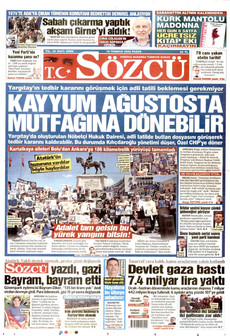SÖZCÜ 19 Temmuz 2026 gazete manşeti