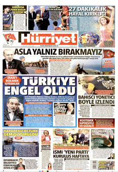 HÜRRİYET 21 Temmuz 2026 gazete manşeti