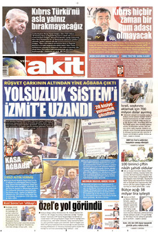 YENİ AKİT 21 Temmuz 2026 gazete manşeti