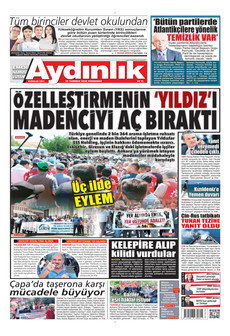 AYDINLIK GAZETESİ 23 Temmuz 2026 gazete manşeti