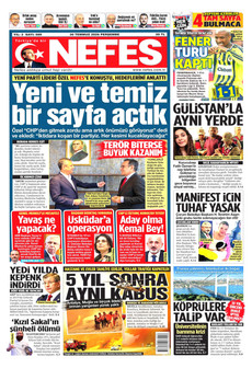 NEFES 30 Temmuz 2026 gazete manşeti