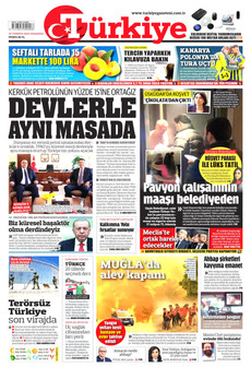 TÜRKİYE GAZETESİ 30 Temmuz 2026 gazete manşeti