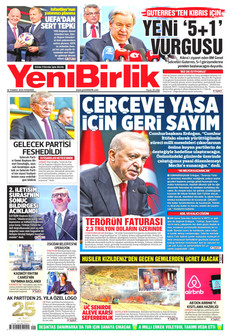 YENİBİRLİK 30 Temmuz 2026 gazete manşeti