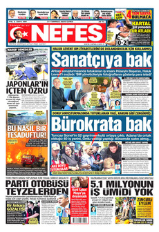 NEFES 31 Temmuz 2026 gazete manşeti