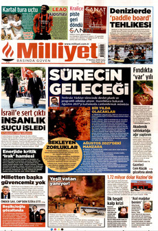 MİLLİYET 31 Temmuz 2026 gazete manşeti