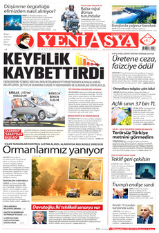 YENİ ASYA 31 Temmuz 2026 gazete manşeti