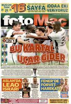 FOTOMAÇ 31 Temmuz 2026 gazete manşeti