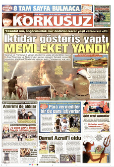 KORKUSUZ 31 Temmuz 2026 gazete manşeti