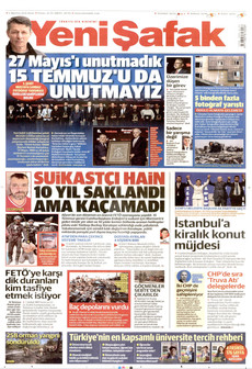 YENİ ŞAFAK 2 Ağustos 2026 gazete manşeti