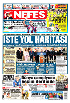 NEFES 6 Ağustos 2026 gazete manşeti