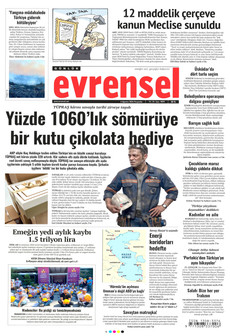 EVRENSEL 6 Ağustos 2026 gazete manşeti
