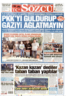 SÖZCÜ 7 Ağustos 2026 gazete manşeti