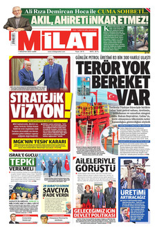 MİLAT 7 Ağustos 2026 gazete manşeti