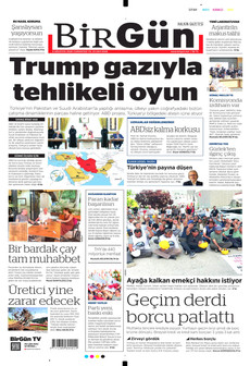 BİRGÜN 8 Ağustos 2026 gazete manşeti