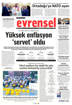 EVRENSEL 8 Ağustos 2026 gazete manşeti