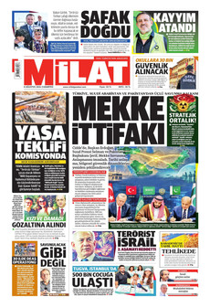 MİLAT 8 Ağustos 2026 gazete manşeti