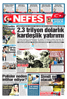 NEFES 10 Ağustos 2026 gazete manşeti