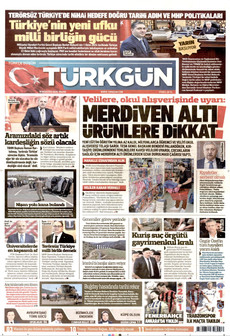 TÜRKGÜN 16 Ağustos 2026 gazete manşeti