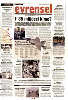 EVRENSEL 16 Ağustos 2026 gazete manşeti