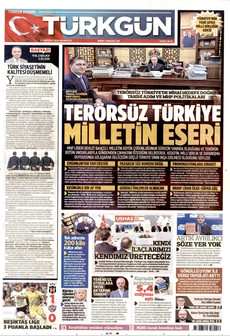 TÜRKGÜN 17 Ağustos 2026 gazete manşeti
