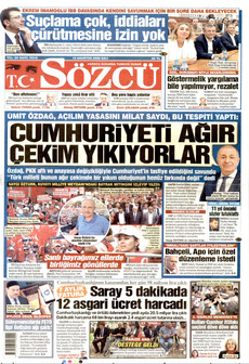 SÖZCÜ 18 Ağustos 2026 Gazete Manşeti Küçük