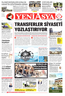 YENİ ASYA 18 Ağustos 2026 Gazete Manşeti Küçük