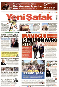 YENİ ŞAFAK 19 Ağustos 2026 gazete manşeti