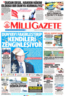 MİLLİ GAZETE 19 Ağustos 2026 gazete manşeti