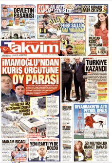 TAKVİM 19 Ağustos 2026 gazete manşeti