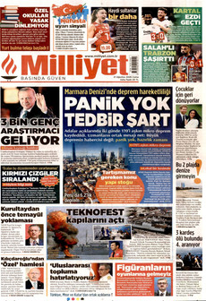 MİLLİYET 21 Ağustos 2026 gazete manşeti
