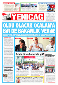 YENİÇAĞ 21 Ağustos 2026 gazete manşeti