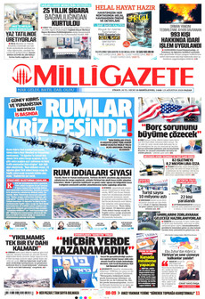 MİLLİ GAZETE 23 Ağustos 2026 gazete manşeti