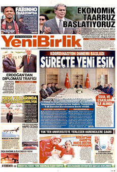 YENİBİRLİK 25 Ağustos 2026 gazete manşeti
