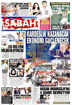 SABAH 26 Ağustos 2026 Gazete Manşeti Küçük