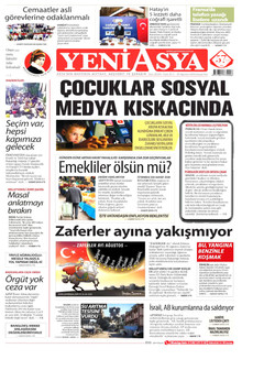 YENİ ASYA 26 Ağustos 2026 Gazete Manşeti Küçük