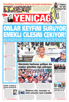 YENİÇAĞ 26 Ağustos 2026 Gazete Manşeti Küçük