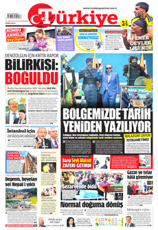 TÜRKİYE GAZETESİ 27 Ağustos 2026 gazete manşeti