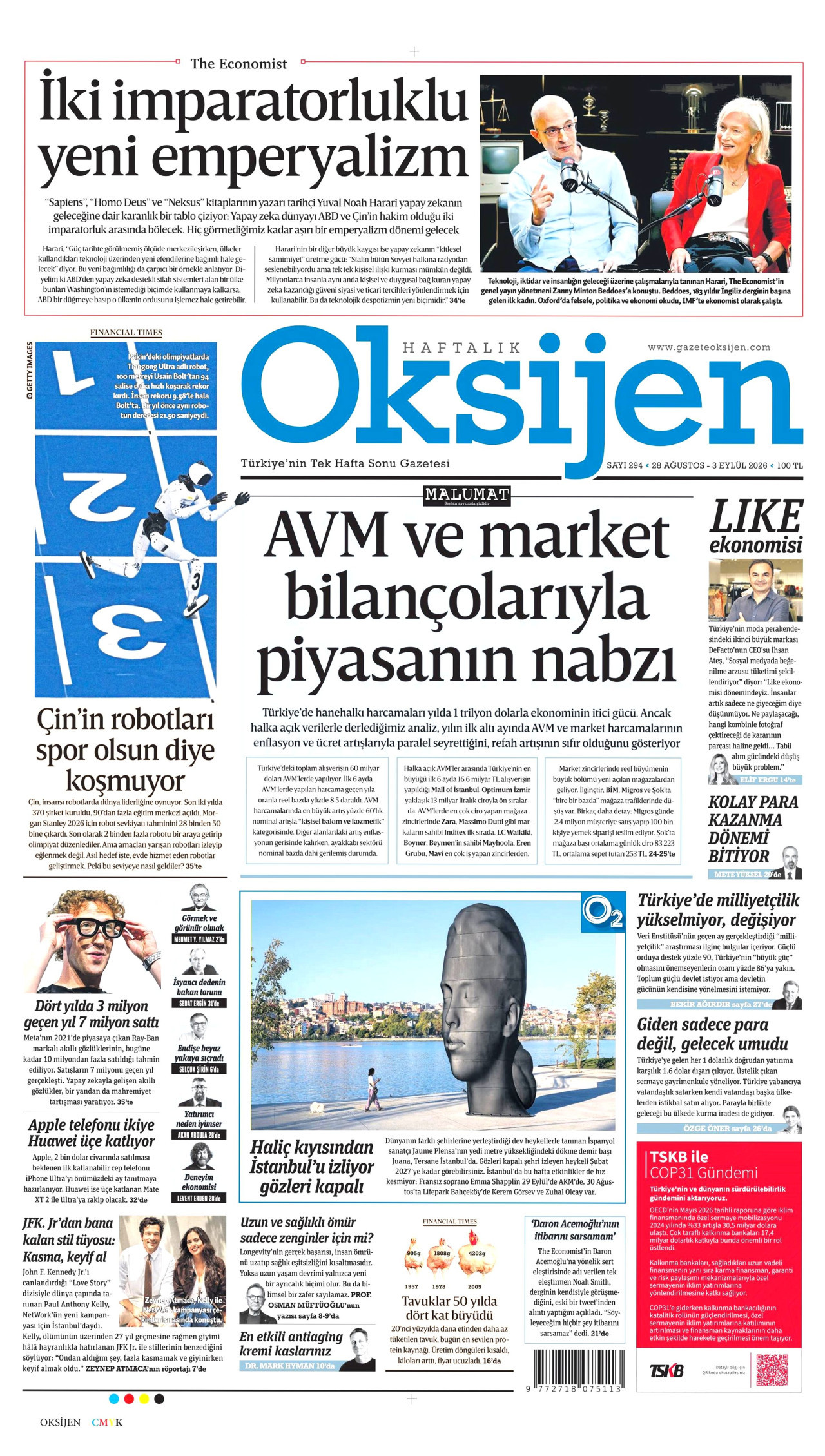 OKSİJEN 28 Ağustos 2026 Gazete Manşeti Büyük