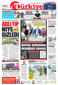 TÜRKİYE GAZETESİ 28 Ağustos 2026 gazete manşeti