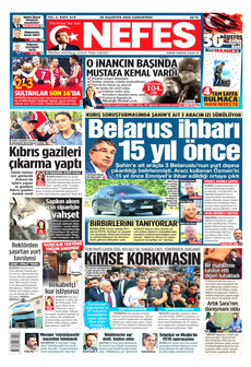 NEFES 29 Ağustos 2026 Gazete Manşeti Küçük