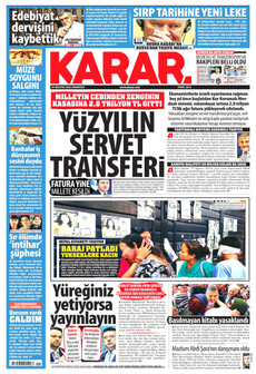 KARAR 29 Ağustos 2026 Gazete Manşeti Küçük