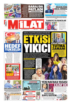MİLAT 29 Ağustos 2026 Gazete Manşeti Küçük