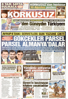 KORKUSUZ 29 Ağustos 2026 Gazete Manşeti Küçük