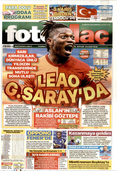 FOTOMAÇ 29 Ağustos 2026 gazete manşeti